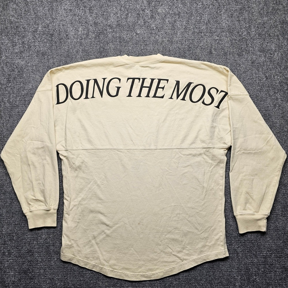 Spirit Jersey Daynas House Doing The Most Long Sleeve Shirt Cream Mens Medium